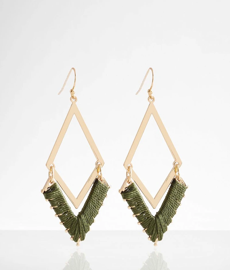 Thread Wrapped Earring