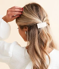 2 Pack Quilted Hair Barrettes