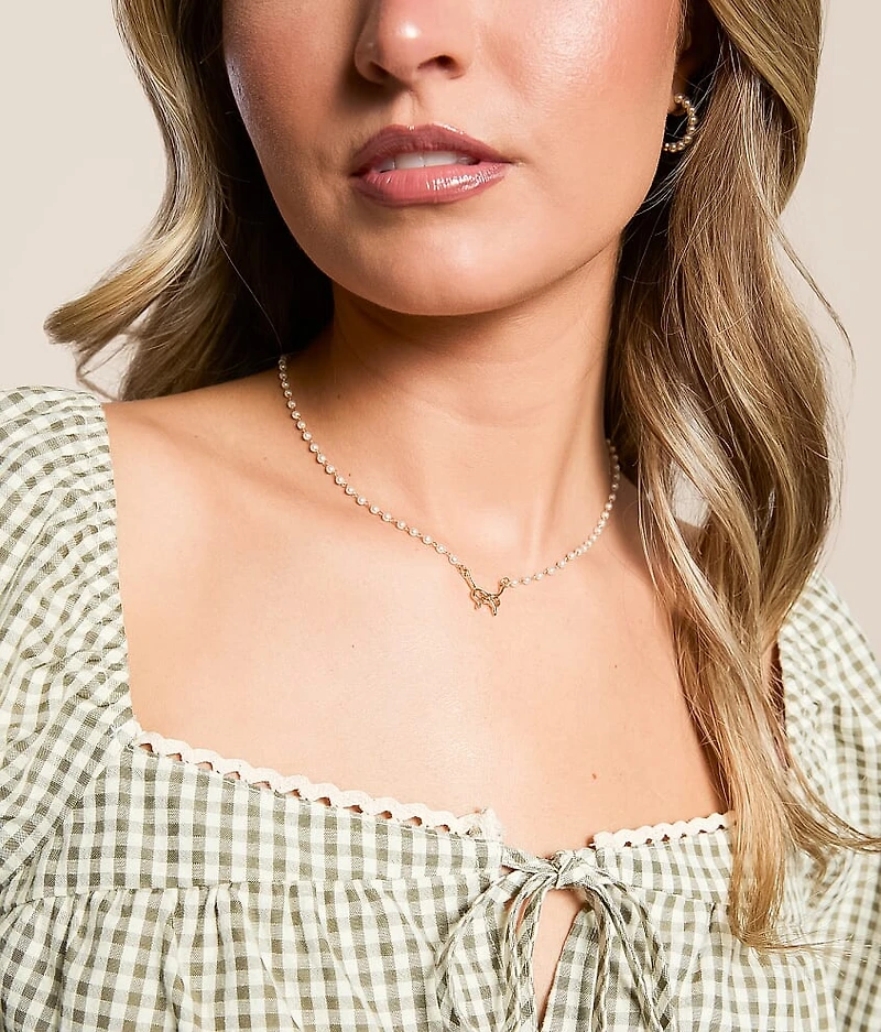Bow Pendant Necklace