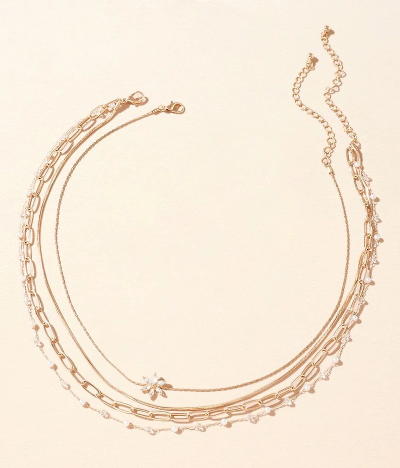 2 Pack Glitz Necklace Set