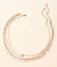 2 Pack Glitz Necklace Set
