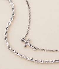 Cross Layered Necklace