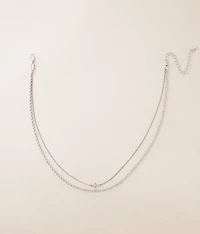 Cross Layered Necklace