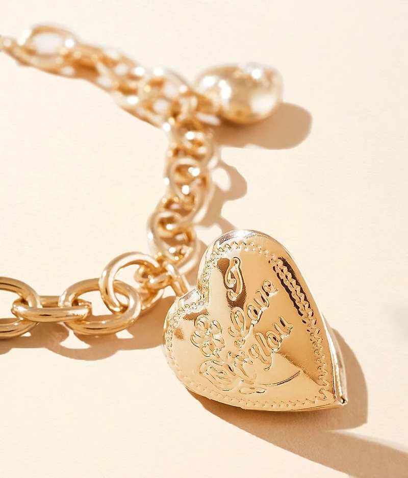 Heart Charm Bracelet