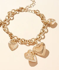Heart Charm Bracelet