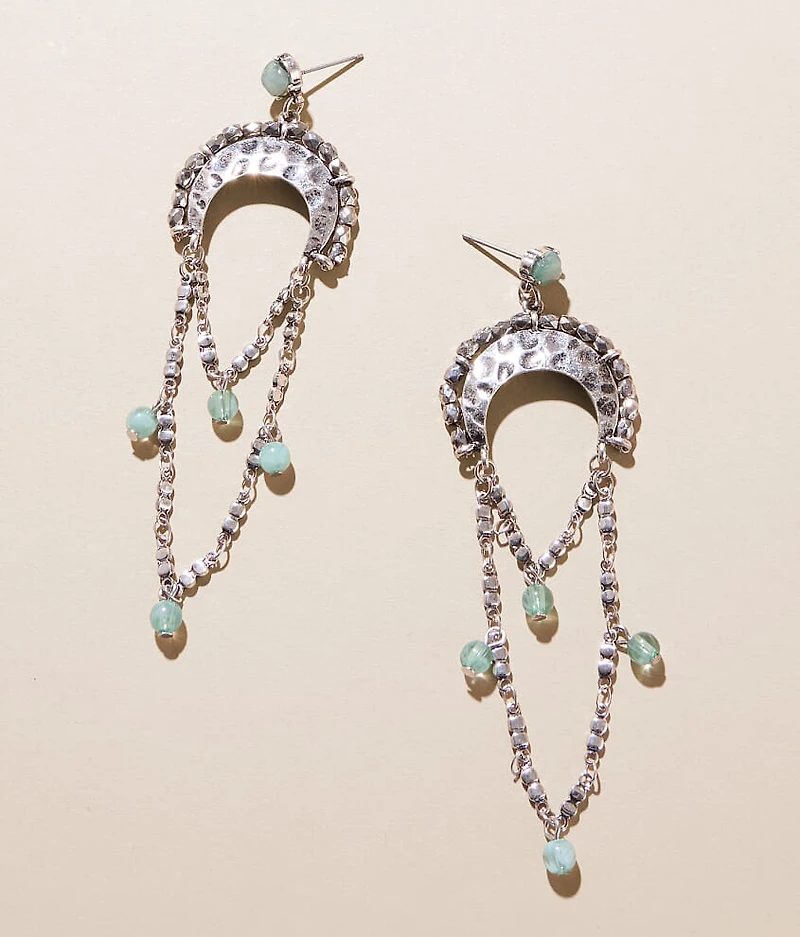 Stone Fringe Earring
