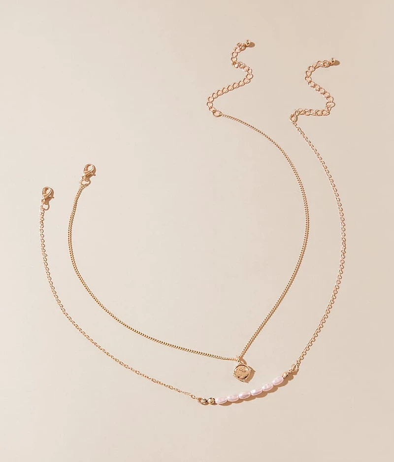 2 Pack Layer Necklace Set