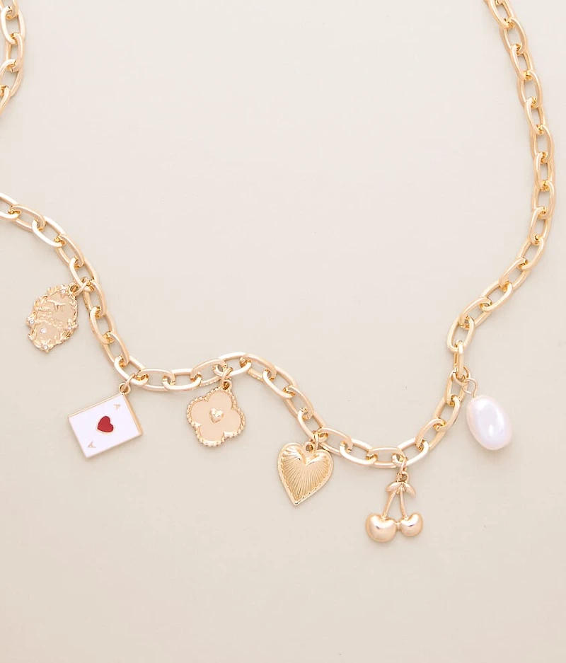 Statement Charm Necklace