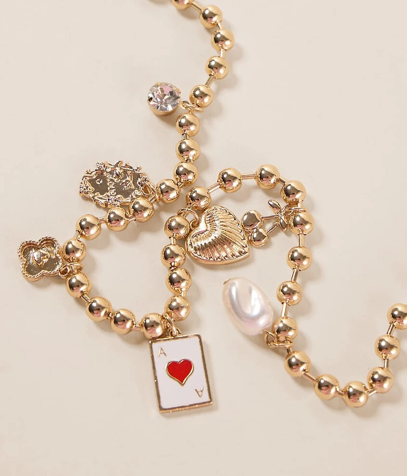 Beaded Charm Necklace