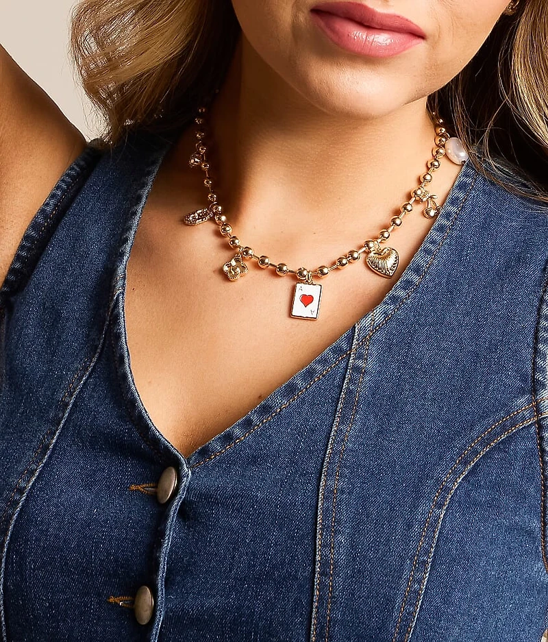 Beaded Charm Necklace