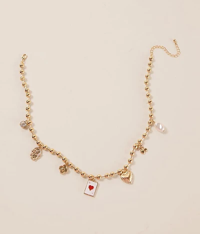 Beaded Charm Necklace