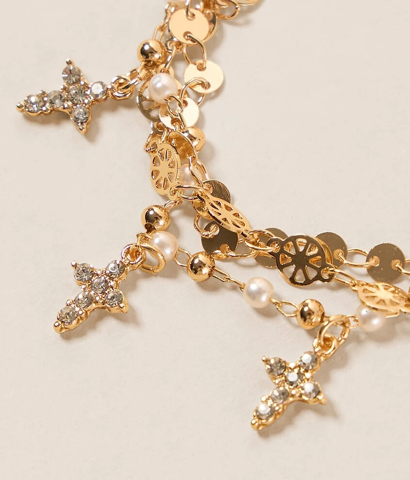 Glitz Cross Bracelet