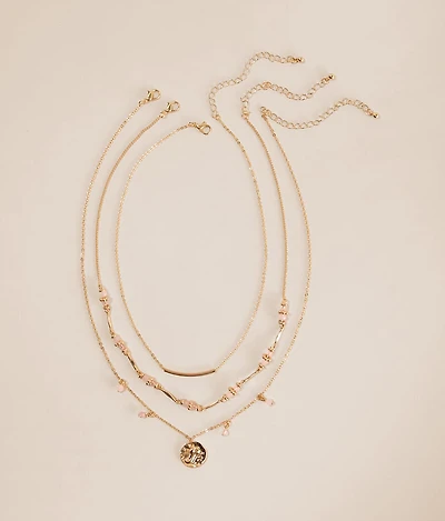 3 Pack Beaded Necklace Set