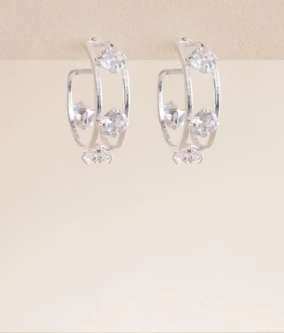 Glitz Hoop Earring