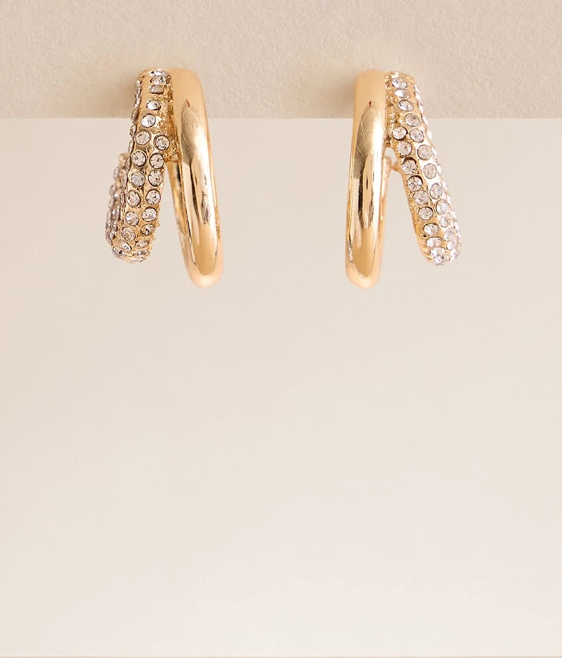 Glitz Double Hoop Earring