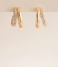 Glitz Double Hoop Earring