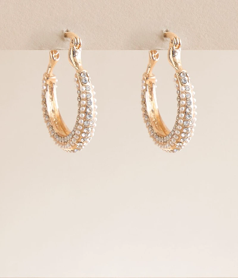 Glitz Hoop Earring