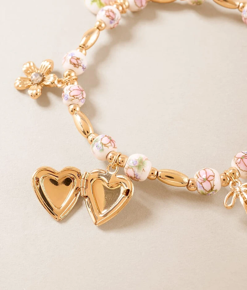 Beaded Charm Bracelet