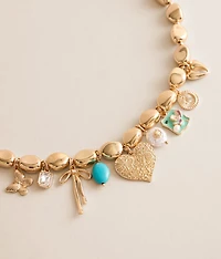Statement Charm Necklace