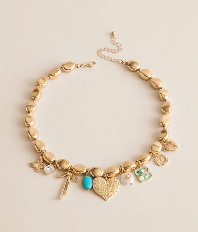 Statement Charm Necklace