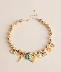 Statement Charm Necklace
