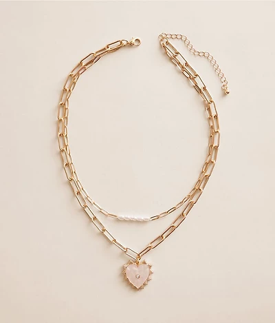 Tiered Heart Necklace