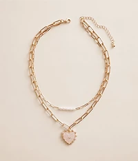 Tiered Heart Necklace