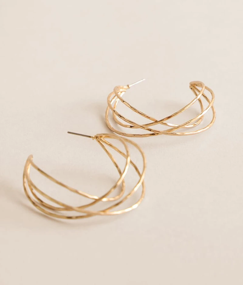 Layered Hoop Earring