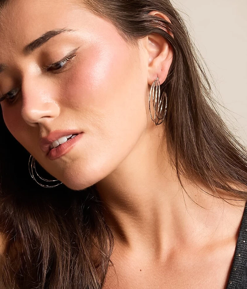 Layered Hoop Earring