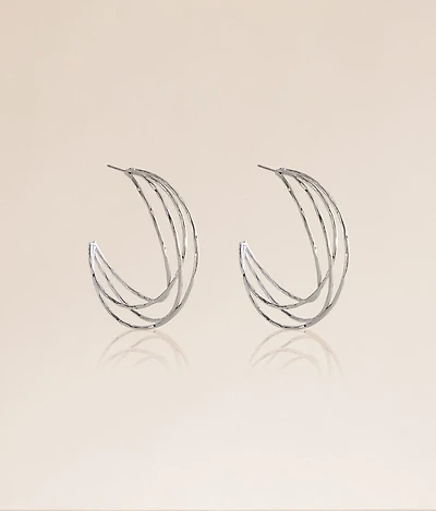 Layered Hoop Earring