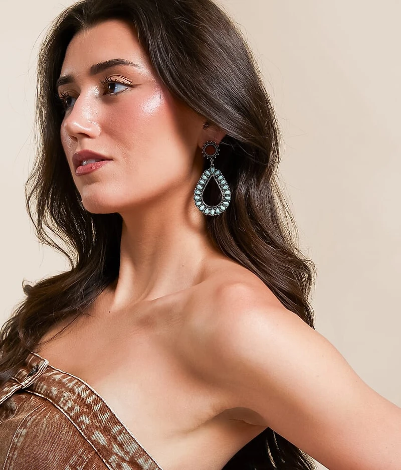 Turquoise Teardrop Earring