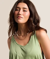 3 Pack Glitz Cross Necklace Set