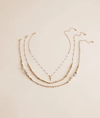 3 Pack Glitz Cross Necklace Set