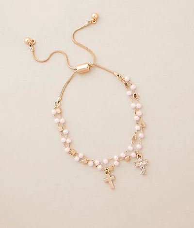 Double Cross Slider Bracelet