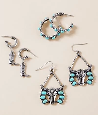 Pack Western Earring Set