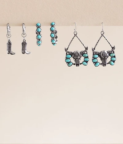 Pack Western Earring Set