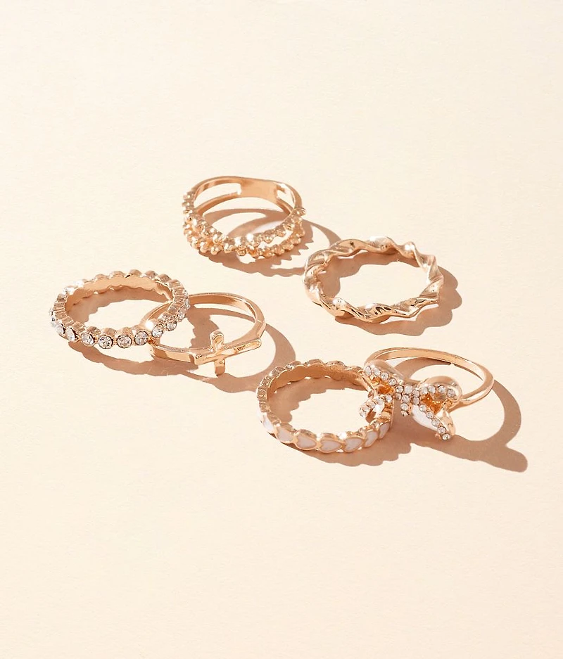 Pack Glitz Ring Set