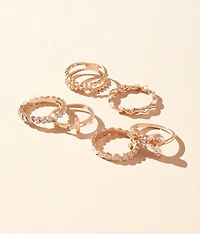 Pack Glitz Ring Set