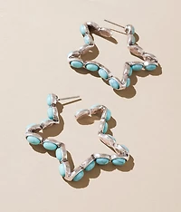 Turquoise Star Earring