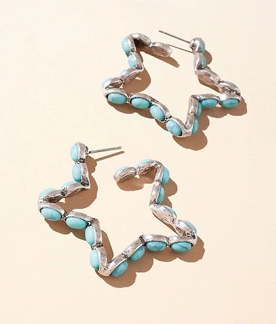 Turquoise Star Earring