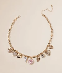 Statement Heart Charm Necklace