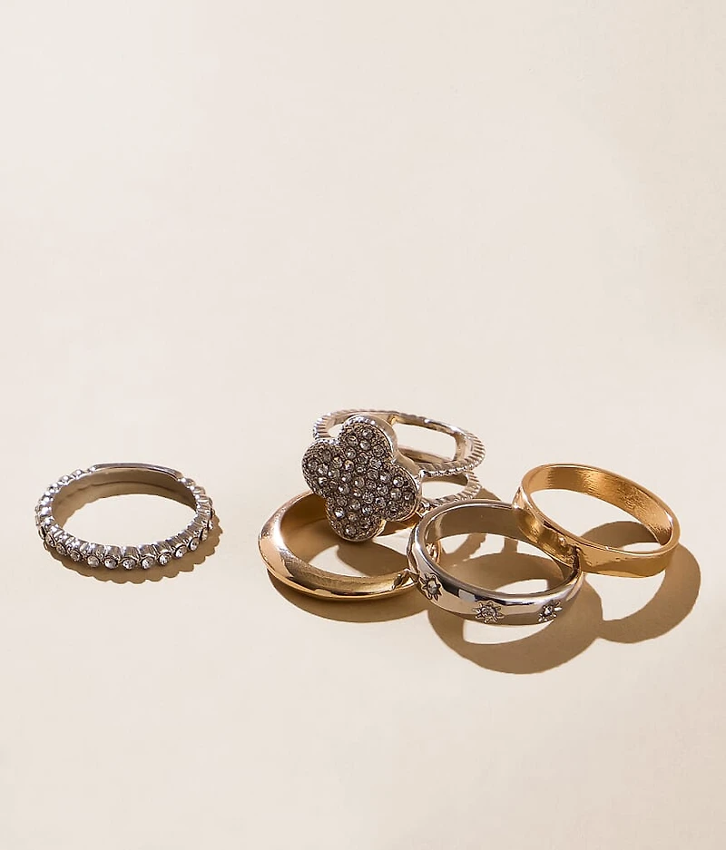 5 Pack Mixed Ring Set