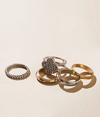 5 Pack Mixed Ring Set