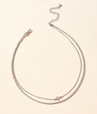 Cross Tiered Necklace