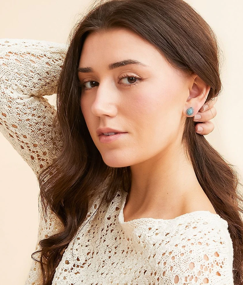 6 Pack Turquoise Western Earring Set