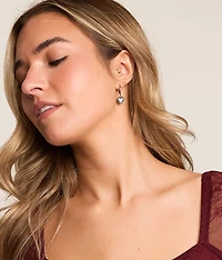 3 Pack Charm Hoop Earring Set