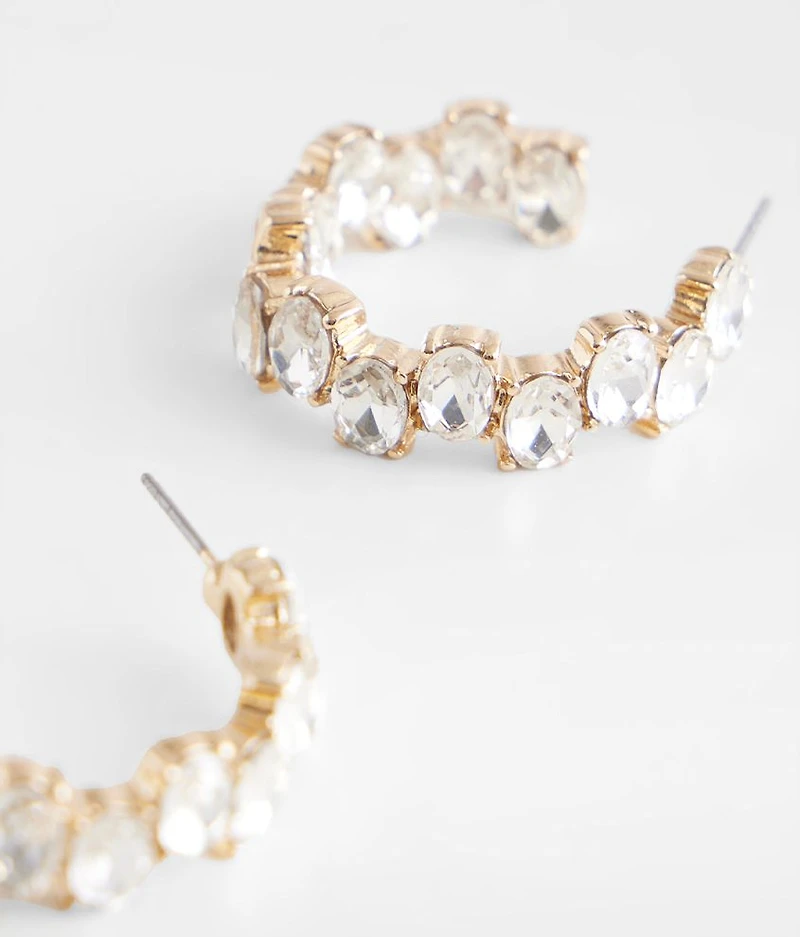 Glitz Hoop Earring