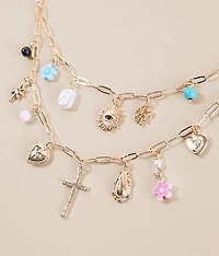 Tiered Charm Necklace