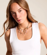 Tiered Charm Necklace