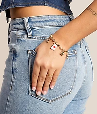 Beaded Charm Bracelet